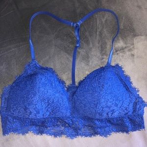 aerie t back lace padded bralette